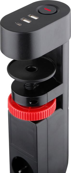 Produktbild REV Steckdosenleiste 3-fach für Tischmontage mit USB 0015728512 (3 x, USB-C, USB-A, CEE 7/3, 3 m)