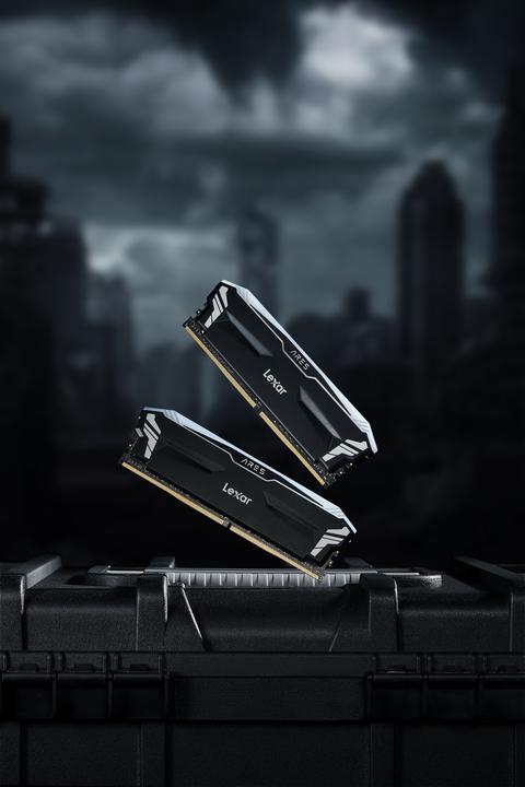 Actual product image Lexar Ares DDR4 CL18 Black UDIMM KIT (2 x 16GB, 3600 MHz, DDR4-RAM, U-DIMM)