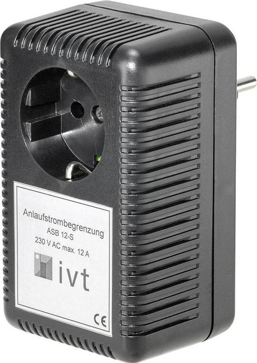 Produktbild IVT 18017-S Anlaufstrombegrenzung ASB 12-S Schwarz (CEE 7/3)