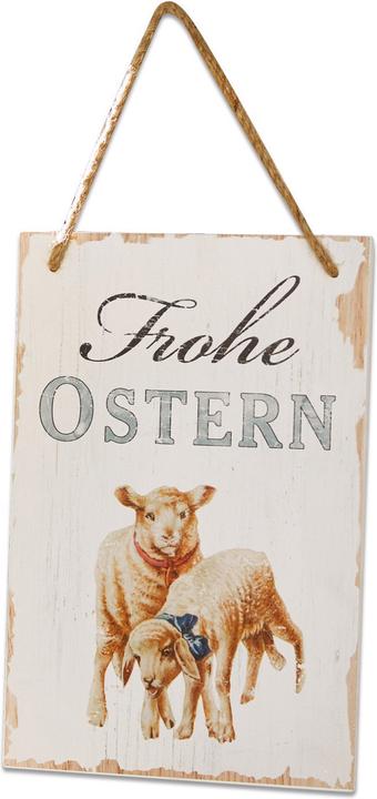 Produktbild Loberon Dekoboard Frohe Ostern (20 x 1 x 30 cm)