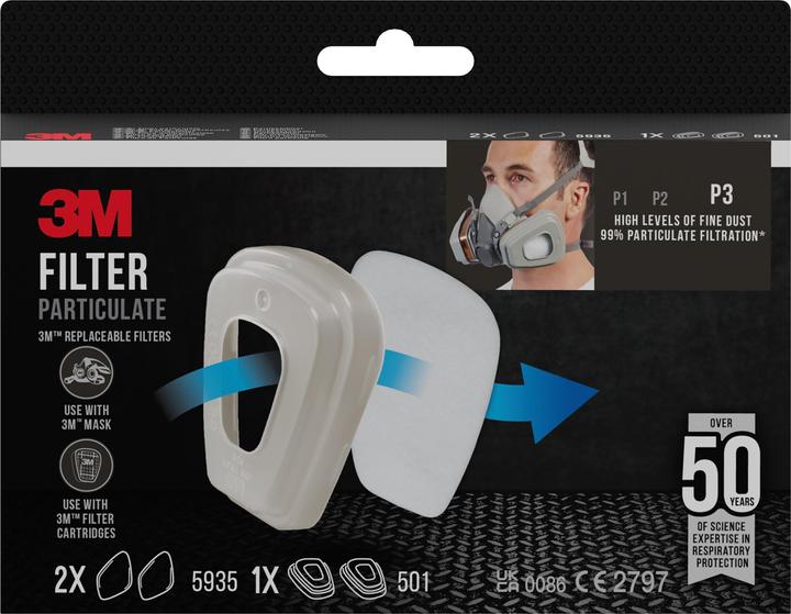 Image du produit 3M Filtre à particules (Masque de protection respiratoire Filtre de rechange)