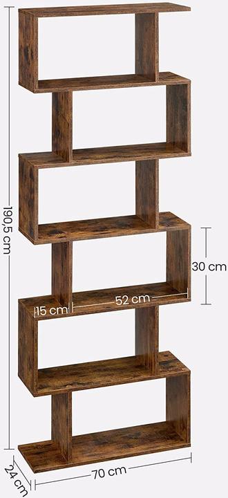 Actual product image Vasagle Shake (70 x 24 x 190.5 cm)