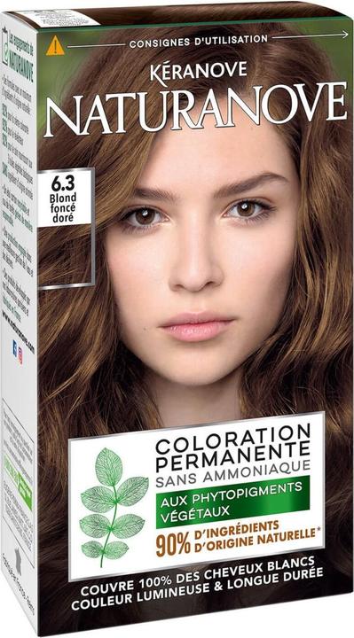 Actual product image Kéranove Naturanove - Permanent Hair Color Dark Golden Blonde 6.3 (Dark golden blonde 6.3)