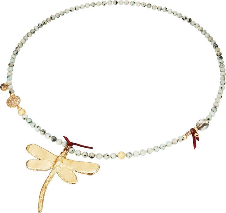 Image du produit Lulu & Jane Libellule alliage métal pierre naturelle or jaune 82,0 cm - 33562 (Alliage métallique)