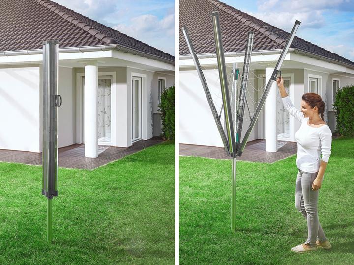 Produktbild Leifheit Wäschespinne Linomatic 600 Plus (anthrazit) (60 m)
