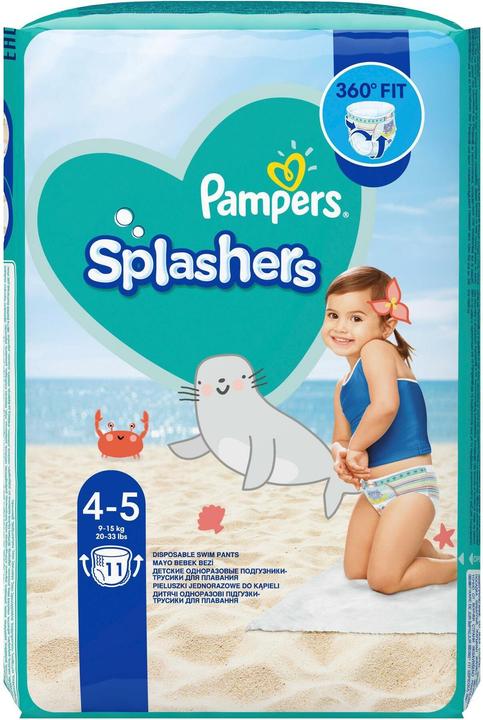 Image du produit Pampers Splashers (Taille 4, Taille 5, Pack, 11 pièce(s))