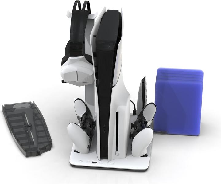 Actual product image IMP Tech - DLXLED Multi Function Charge and Cool Stand - Grey (PS5)