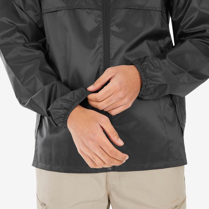 Immagine prodotto Quechua Giacca da pioggia da uomo Raincut Fullzip - nero (4XL)