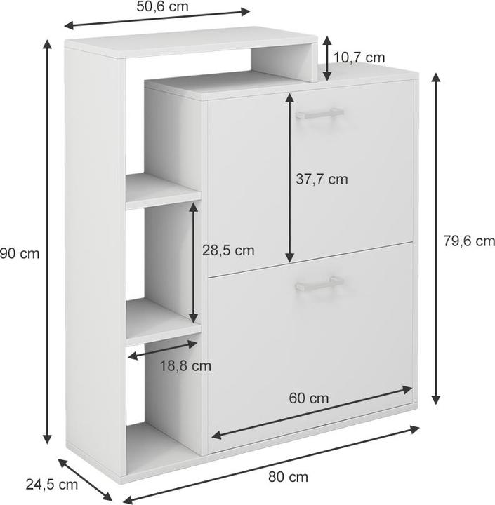 Actual product image Oskar-Store Tobias (81 x 90 x 24.5 cm)