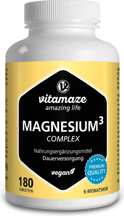 Vitamaze Magnesium³ 3-in-1 Komplex (180 Stück, Tabletten)