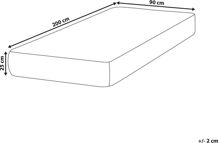 Immagine prodotto Beliani Sogno ad occhi aperti (90 x 200 cm, Nucleo della molla)