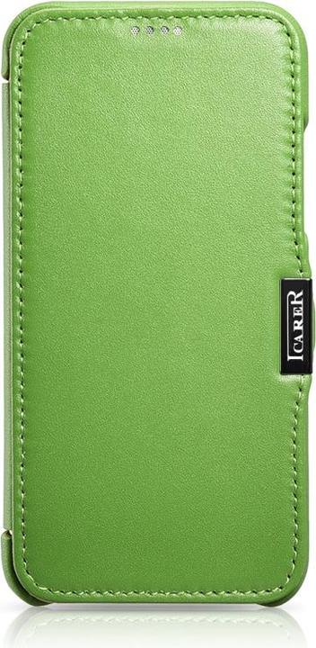 Image du produit iCarer iPhone X/XS - Étui à clapet Luxury Series Vert RIX02 (Apple iPhone X, Apple iPhone XS)