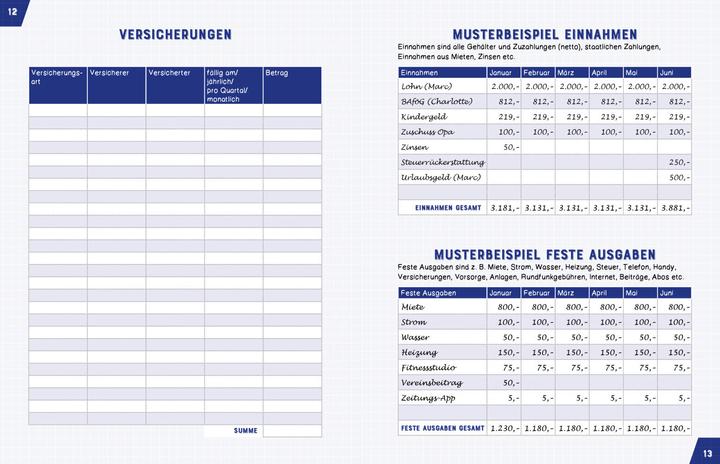 Actual product image Budget planner for students & trainees (A4, German)