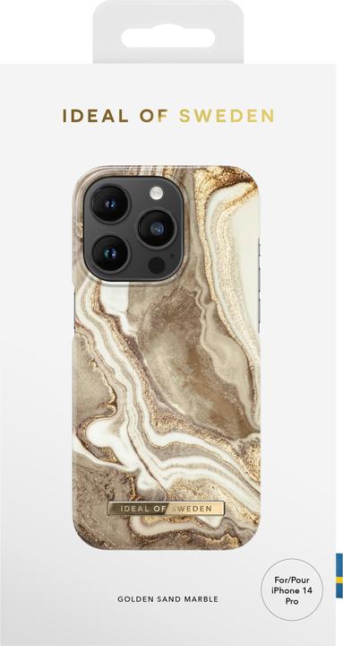 Productafbeelding iDeal Of Sweden Ontwerper overtrek Golden Sand Marble (Apple iPhone 14 Pro)