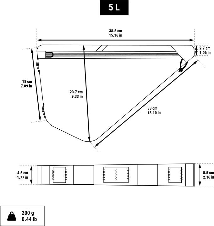 Immagine prodotto Riverside Borsa da bici per telaio Full Frame 5 litri (5 l, Borsa telaio)