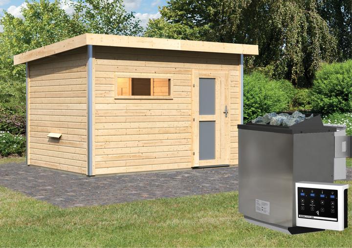 Image du produit Karibu Skrollan 2 avec vestibule (9 KW Bio contrôle externe)
