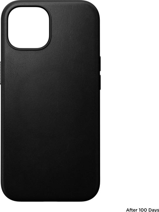 Actual product image Nomad Back Cover Modern Leather iPhone 15 Black (Apple iPhone 15)