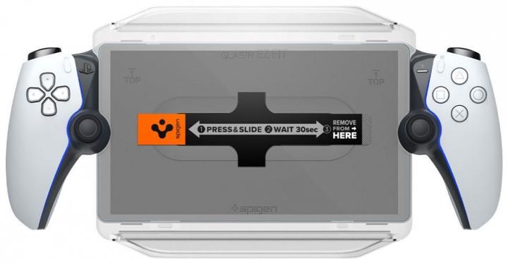 Actual product image Spigen GLAS.tR EZ Fit Playstation Portal Screen Protector