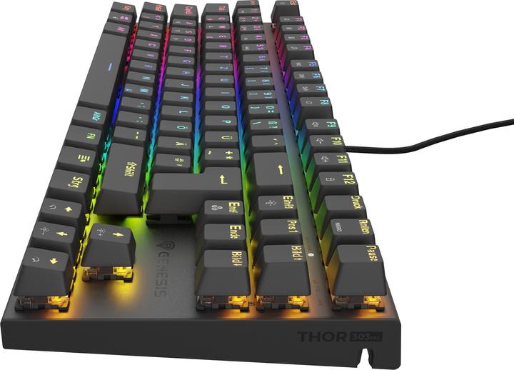 Produktbild Genesis Gaming Tastatur THOR 303 TKL brown kabelgeb. DE (DE, Kabelgebunden)