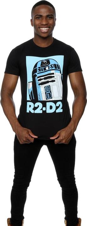 Actual product image Star Wars Mens R2-D2 Poster T-Shirt (XXL)