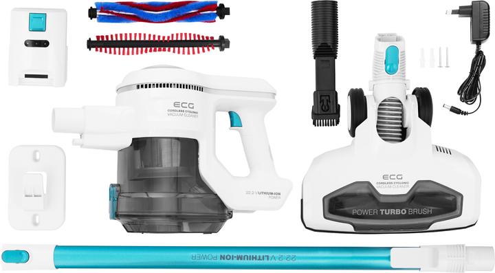 Produktbild ECG VT 3620 2in1 Jean Stick vacuum cleaner, Up to 40 minutes run time per charge