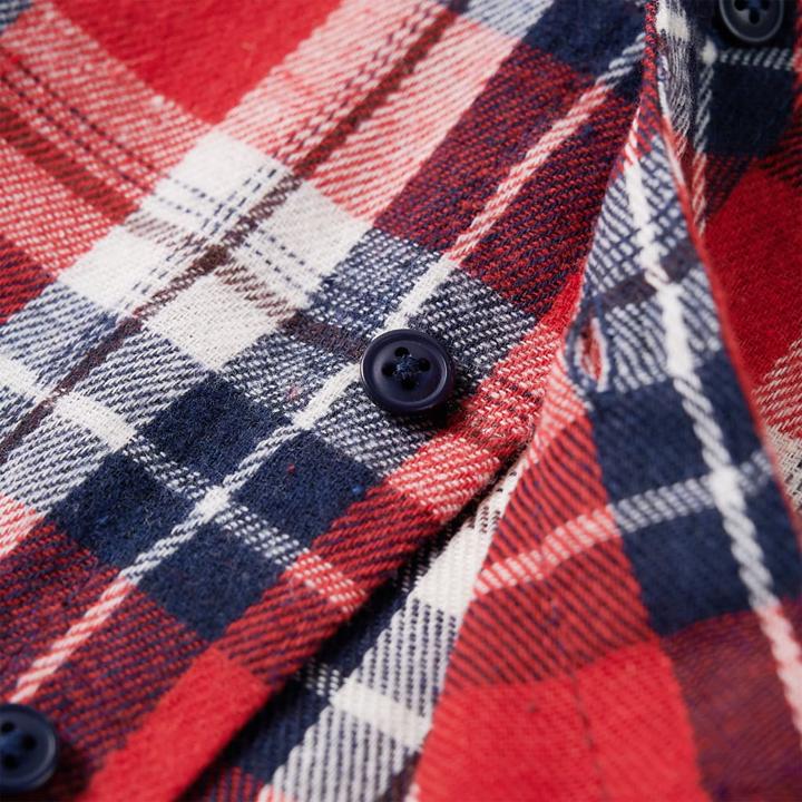 Image du produit VidaXL Chemise enfant à carreaux rouge et bleu marine 92,Matière : 100 (92)