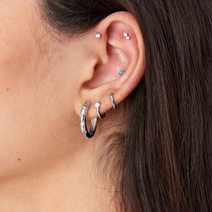 Image du produit Ania Haie Clous d'oreilles Sparkle Barbell Argent massif 925 (Argent 925)