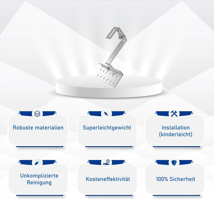 Actual product image Solar Hook Tiled roof installation package for 2 modules (Solar system mounting material)