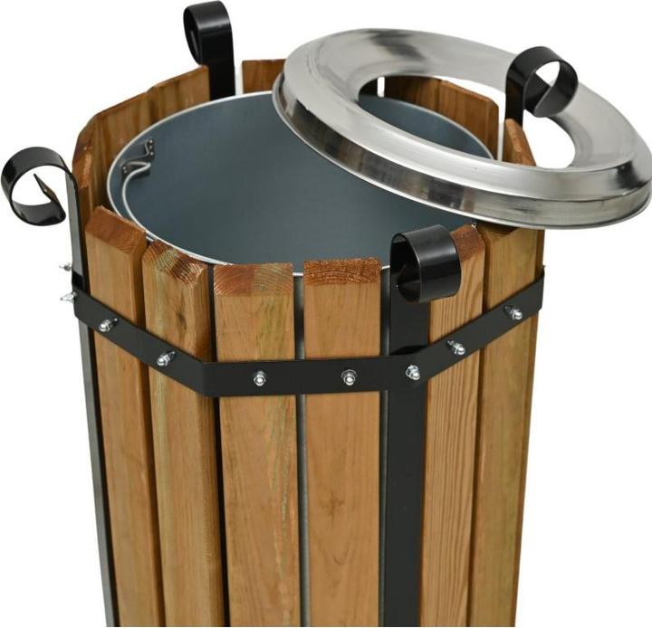 Immagine prodotto Aristar Cestino aperto con rivestimento in legno (50 l)