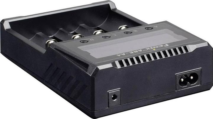 Actual product image Fenix Round cell charger ARE A4 (1 pcs., 10340, 10350, 10440, 10500, 12500, 12650, 13500, 13650, 14500, 14650, 16340, 16650, 17500, 17650, 17670, 18350, 18490, 18500, 18650, 18700, 21700, 22650, 25500, 26500, 26650, Rechargeable battery)