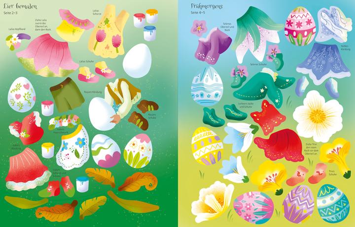 Produktbild Mein Anziehpuppen-Stickerbuch: Ostern im Feenland (30 x 23 cm)