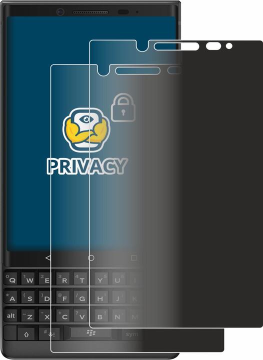Produktbild BROTECT Sichtschutzfolie Anti-Spy Privacy Folie Blaulicht-Schutz (2 Stück, Blackberry KEY2)