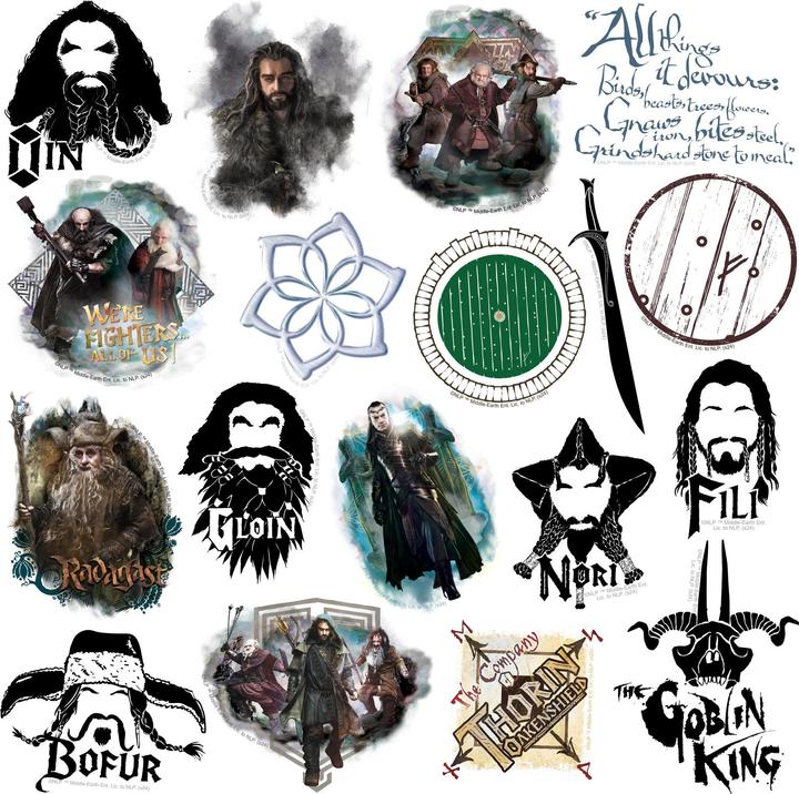 Produktbild Universal Textiles Sortierte Designs Aufkleber Deluxe 50erPack Vinyl