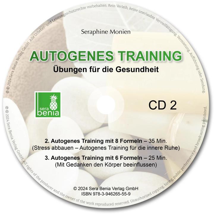 Produktbild Autogenes Training | Übungen für die Gesundheit | 3 Entspannungsübungen mit Entspannungsmusik | 2 CD (Deutsch, Seraphine Monien, Sera Benia Verlag GmbH, 2024)