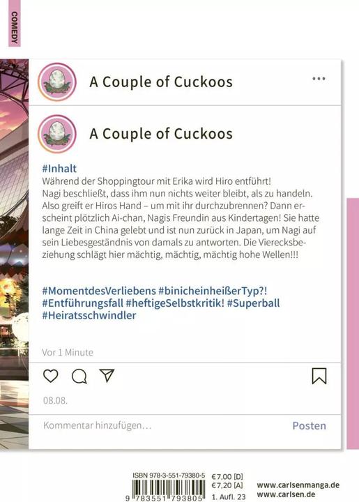 Immagine prodotto A Couple of Cuckoos 8 (Tedesco, Miki Yoshikawa, 2023)