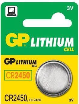 Actual product image GP Batteries Button cell Lithium CR2450, 5 pcs. (5 pcs., CR2450, 610 mAh)