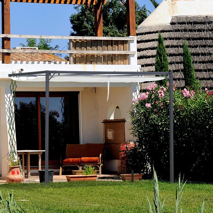 Immagine prodotto Outsunny Pergola con tetto in tessuto (300 cm, 300 cm)
