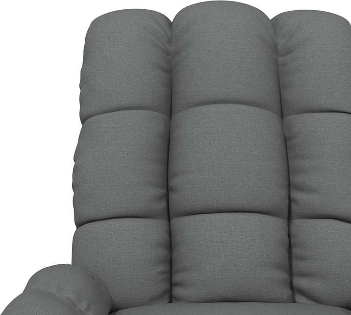 Produktbild VidaXL Massagesessel Fernsehsessel Relaxsessel Liegesessel Dunkelgrau Stoff