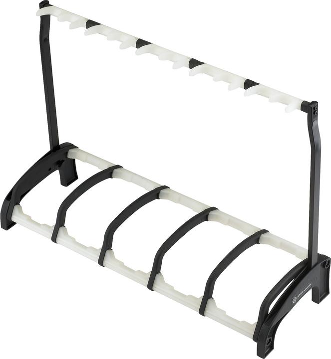 Actual product image K&M 5-way guitar stand "Guardian 5 (Bass, Guitar, Electric guitar)