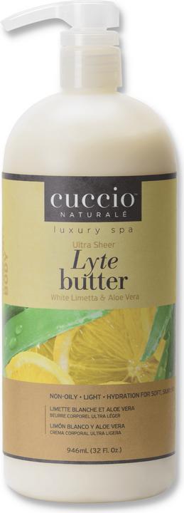 Cuccio Lyte Butter Lotion - White Limetta & Aloe Vera (Körperlotion, 946 ml)