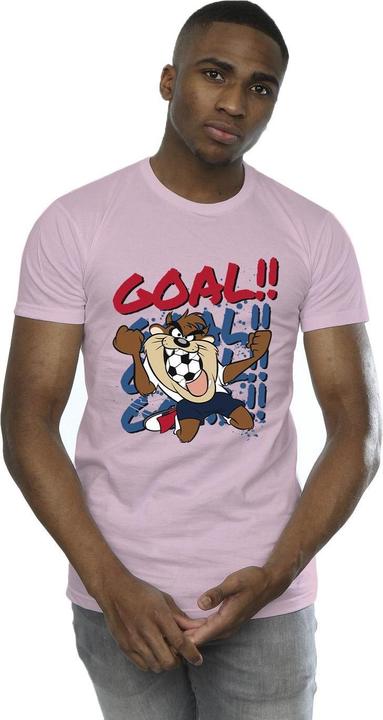 Actual product image Looney Tunes Mens Taz Goal Goal Goal T-Shirt (L)