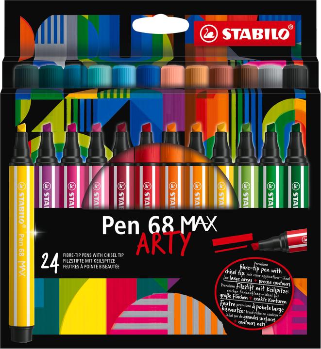 STABILO Pen 68 Max Arty (Mehrfarbig, 24 x)