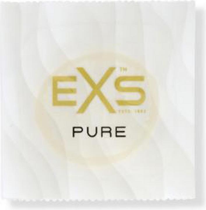 Actual product image EXS "Pure" 12 thin, vegan condoms made of fair trade latex - with environmentally friendly packaging (12 pcs.)