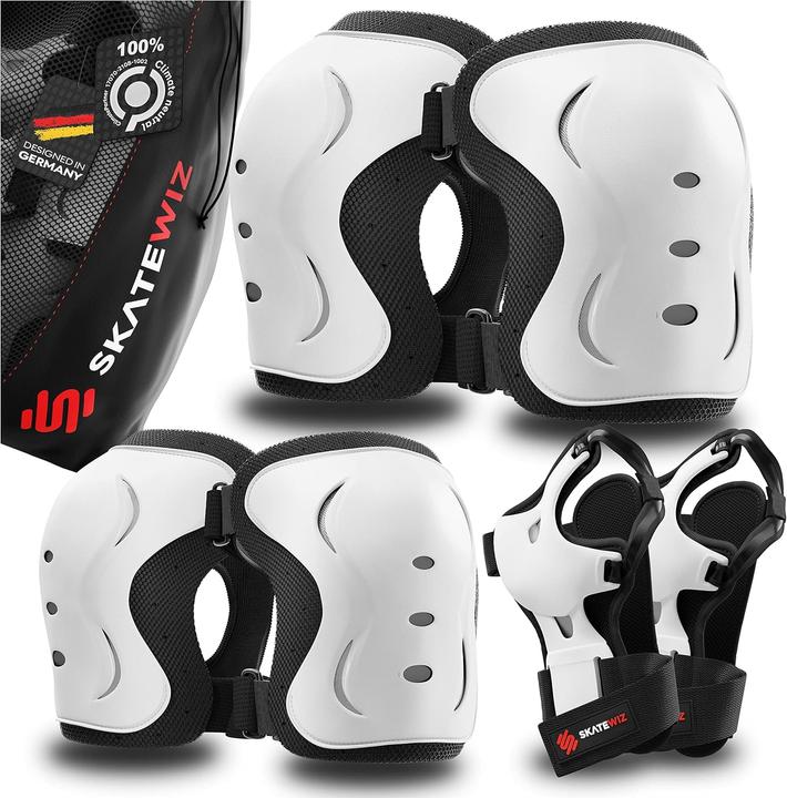 Actual product image Skatewiz Skate Protektoren Set (L, Elbow protectors, Knee pad, Wrist protectors, 6 pieces)