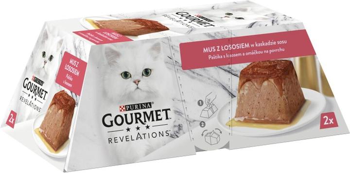 Purina Gourmet Revelations Salmon - Wet Cat Food - 2x57 g (Senior, 114 g)