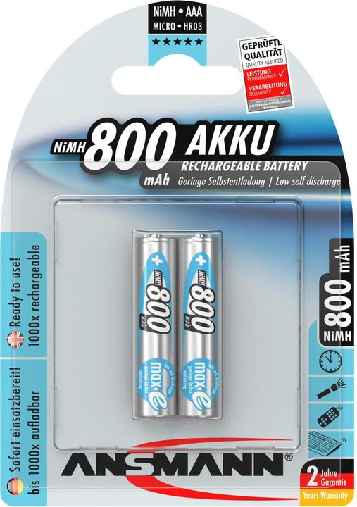 Immagine prodotto Ansmann maxE (2 pz., AAA, 800 mAh)