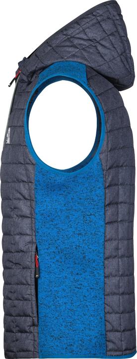 Immagine prodotto L-Boxx Gilet ibrido da uomo in maglia di pile - royal melange / antracite melange taglia S (S)