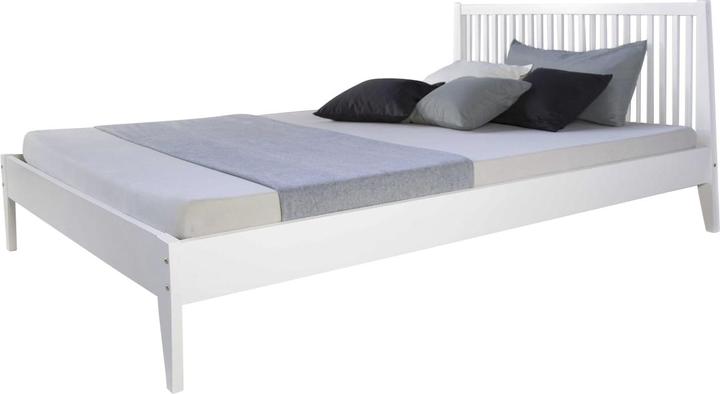 Immagine prodotto Jamb Letto matrimoniale in legno 140x200cm pino bianco (140 x 200 cm)