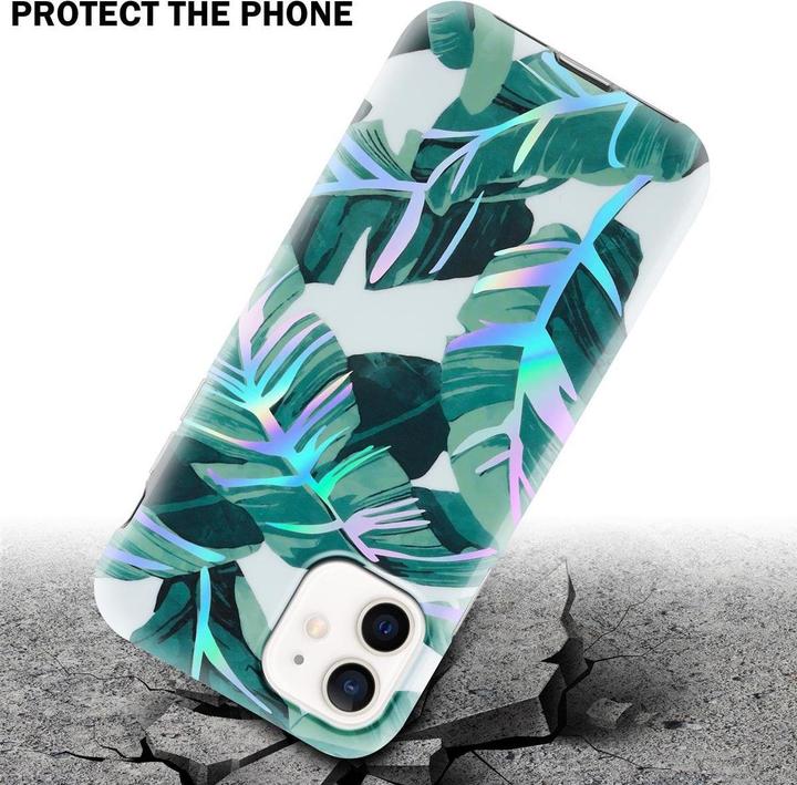 Actual product image Cadorabo IMD TPU Colorful Flowers & Leaves Cover (Realme 12 Pro+, Apple iPhone 12)