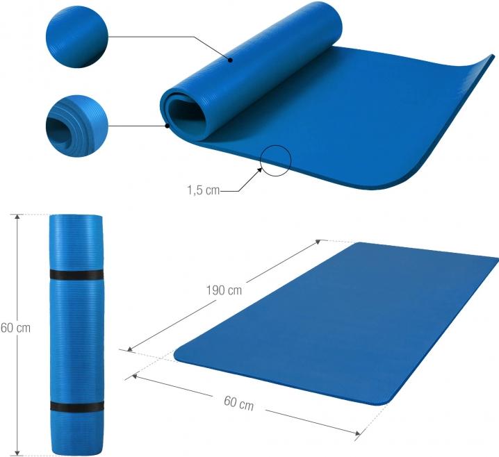 Actual product image Gorilla Sports Yoga mat (15 mm)